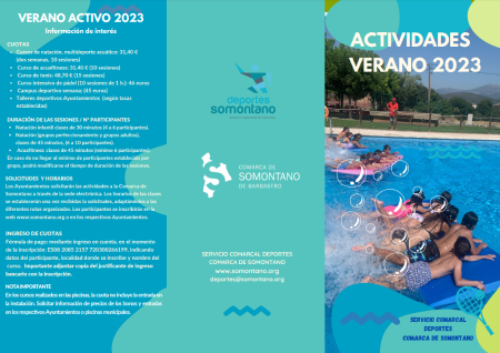 Imagen Abiertas las inscripciones para las actividades deportivas verano 2023...