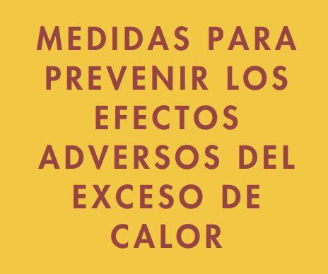 Imagen Medidas para prevenir el exceso de calor