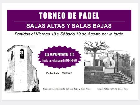 Imagen Torneo de padel Salas Bajas-Salas Altas