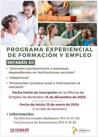 Nuevo programa de formación y empleo en la Comarca de Somontano