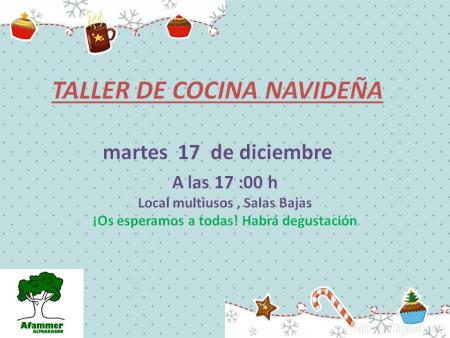 Imagen Afammer organiza en Salas Bajas un taller de cocina navideña