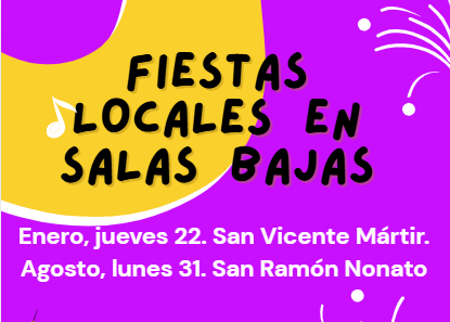 Salas Bajas ya tiene definidos los días de fiestas locales de 2026