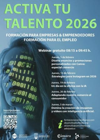 Abiertas las inscripciones para los nuevos Talleres de "Activa tu...